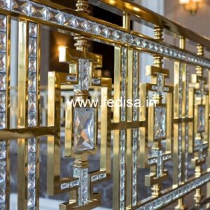 Luxury Brass Crystal Railings for Modern Interiors CR-5351