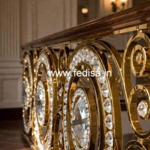 Luxury Brass Crystal Railings for Home Styling CR-5356