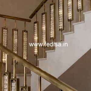 Stylish Brass Crystal Railings for Luxury Living CR-5363