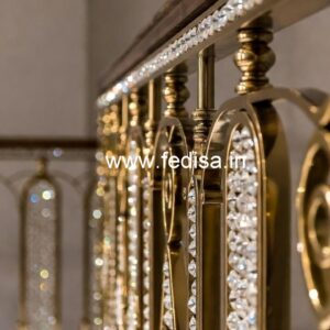 Modern Home Brass Crystal Railing Ideas CR-5386