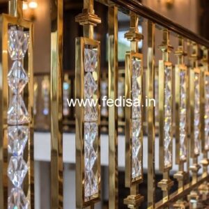 Classic Brass Crystal Railings for Homes CR-5394