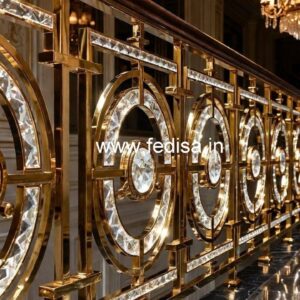 Stylish Brass Crystal Railings for Staircases CR-5419