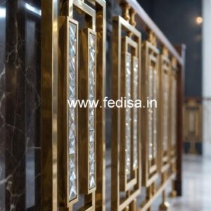 Premium Brass Crystal Railings for Home Design CR-5443