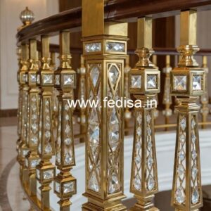 Premium Brass Crystal Railings for Modern Interiors CR-5449