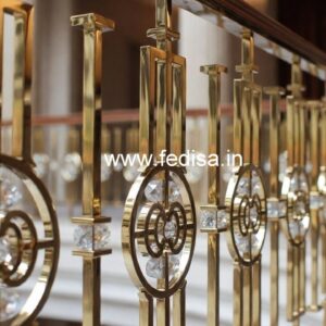 High-End Brass Crystal Railings for Luxury Villas CR-5454
