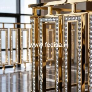 Designer Brass Crystal Railings for Elegant Homes CR-5458