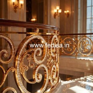 Luxury Brass Crystal Railings for Classic Interiors CR-5459
