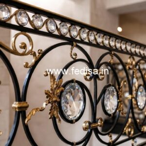 Designer Brass Crystal Railings for Dream Homes CR-5463