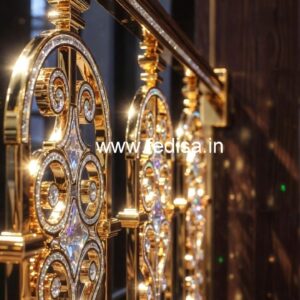 Luxury Brass Crystal Railing Design Ideas CR-5473