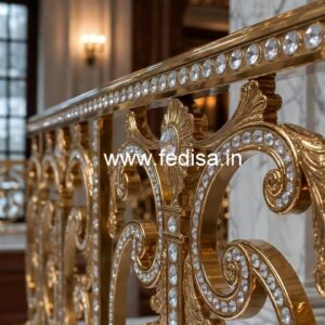 Stunning Brass Crystal Railing Inspiration CR-5480