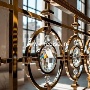 Contemporary Brass Crystal Railing Designs CR-5488