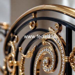 High-End Staircase Brass Crystal Designs CR-5502