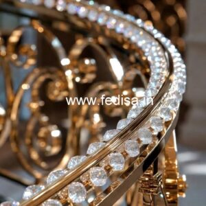 Stylish Brass Crystal Stair Railings CR-5506
