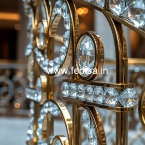 Unique Brass Crystal Staircase Ideas CR-5511