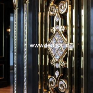 Decorative Crystal Brass Railings CR-5531