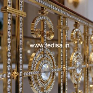 Brass Crystal Railings for Staircases CR-5536
