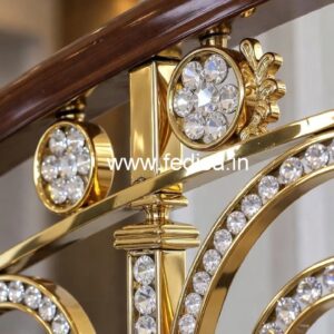 Rich Interior Brass Crystal Railings CR-5561