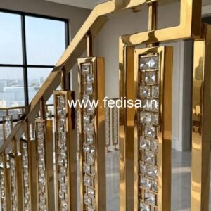 High-End Brass Crystal Stair Railings CR-5564