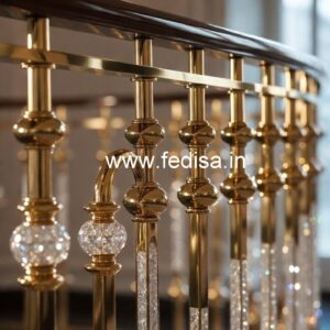 Classic Brass Crystal Staircase Designs CR-5600