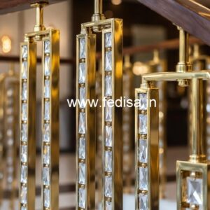 Modern Brass Crystal Railings with LED CR-5604