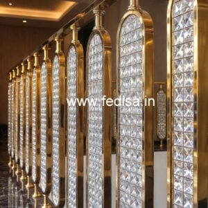 Stylish Crystal Brass Railings for Homes CR-5605
