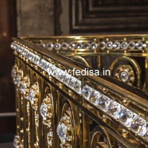 Stylish Brass Crystal Railing Designs CR-5611