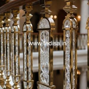 Modern Brass Crystal Stair Railings CR-5617