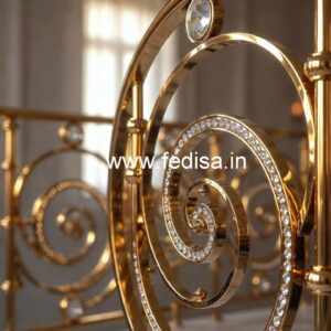 Luxury Brass Crystal Railings for Duplex CR-5630