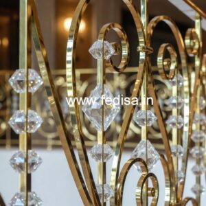 Premium Brass Crystal Railing Ideas CR-5642