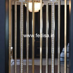 Designer Brass Crystal Railings for Home Projects CR-5656