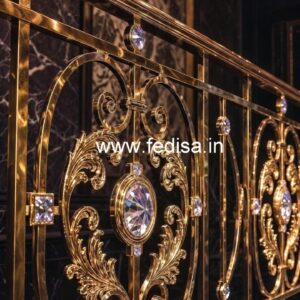 Stylish Brass Crystal Railings for Decor CR-5663