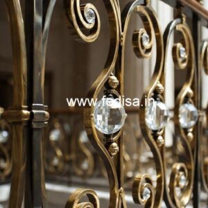 Luxury Brass Crystal Railings for Interior Design CR-5707