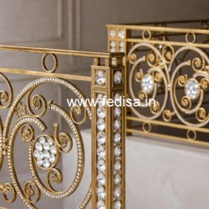 Designer Brass Crystal Railings for Projects CR-5713