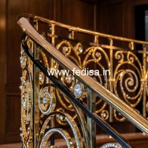 Stylish Brass Crystal Railings for Luxury Homes CR-5715