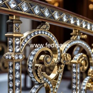 Premium Brass Crystal Railings for Luxury Design CR-5719