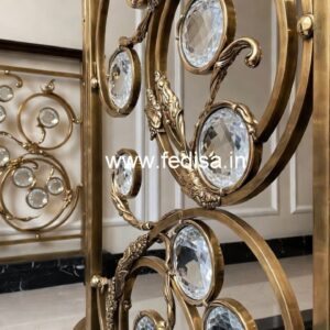 Elegant Brass Crystal Railings for Decor CR-5720