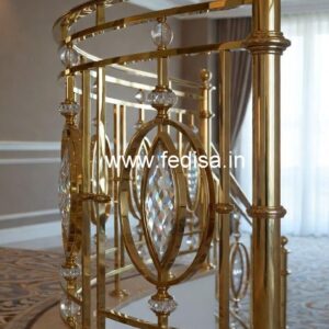 Luxury Brass Crystal Railings for Home Interiors CR-5734