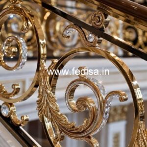 Premium Brass Crystal Railings for Homes CR-5735
