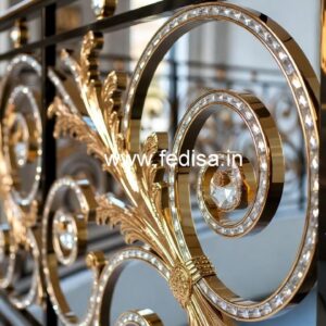 Premium Brass Crystal Railings for Stair Design CR-5743
