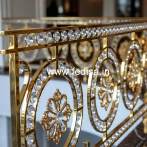 Elegant Brass Crystal Railings for Luxury Living CR-5752
