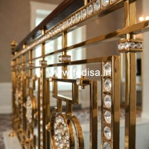 Elegant Brass Crystal Railings for Dream Homes CR-5760
