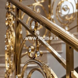 Elegant Brass Crystal Railings for Architecture CR-5766