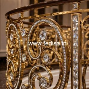 Luxury Brass Crystal Railing Design Ideas CR-5777