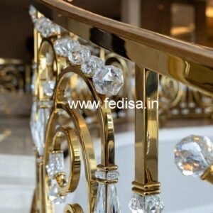 Handmade Brass Crystal Railing Designs CR-5787