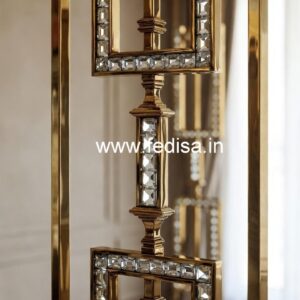 Artistic Brass Crystal Staircase Railings CR-5795
