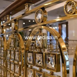 Brass Crystal Railing for Duplex Homes CR-5805