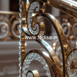 Premium Brass Crystal Railings for Hotels CR-5816