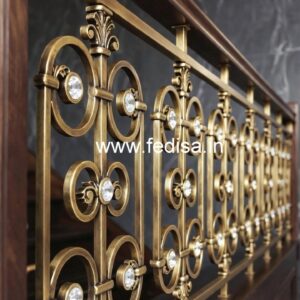 Decorative Crystal Brass Railings CR-5835