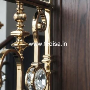 Brass Crystal Railings for Staircases CR-5840