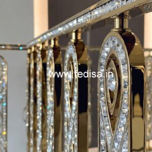 Elegant Home Decor Brass Crystal Railings CR-5845